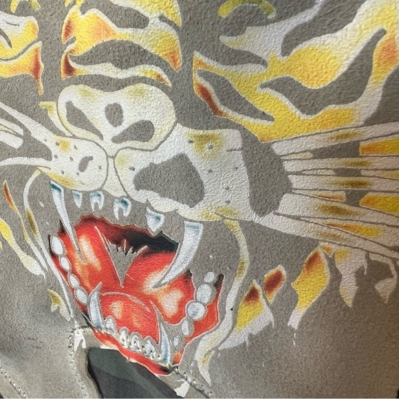 One of a kind Handmade camo print cropped jacket with released hem, Cotton,M - Picture 10 of 15